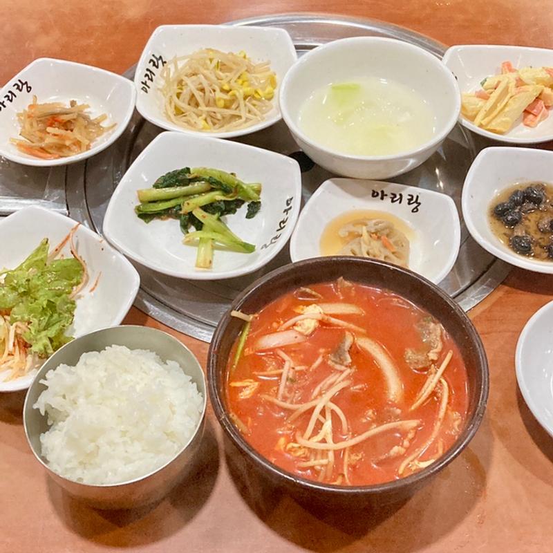 ユッケジャン定食(アリラン食堂)