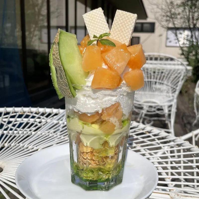 フローズンメロンパフェ(カフェ アンジェ・フレーゼ )