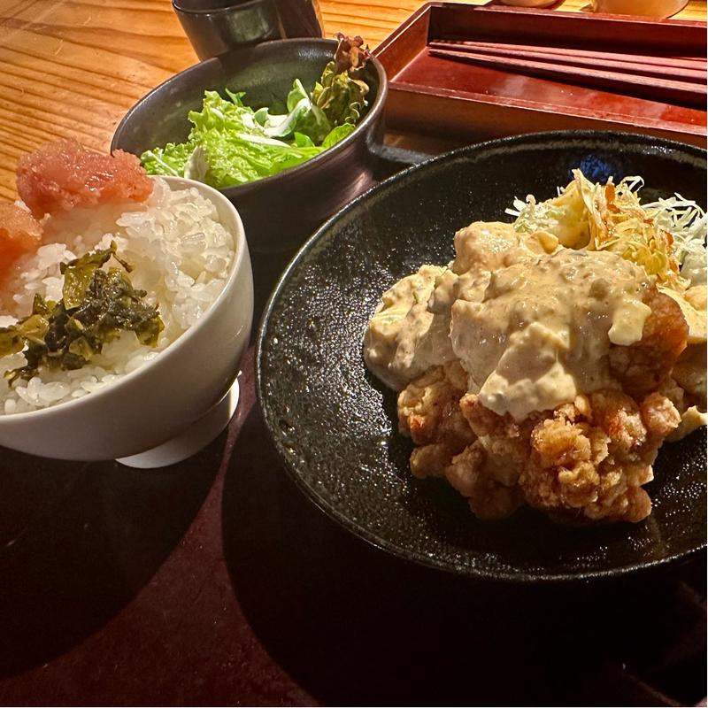 チキン南蛮定食(博多もつ鍋やまや　有楽町店)