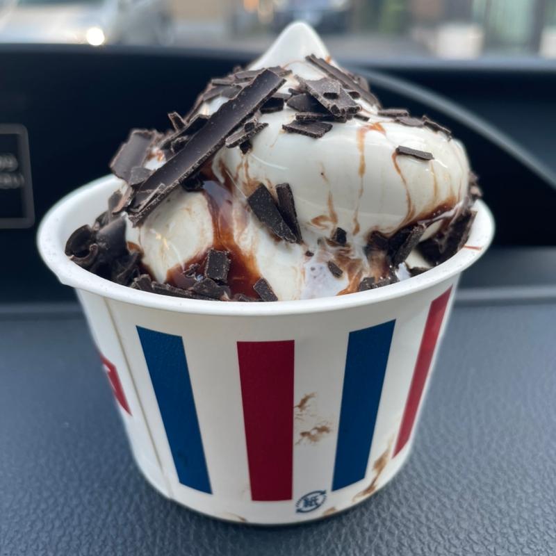 ダブルチョコソフト(牛乳食パン専門店 みるく 本店
)