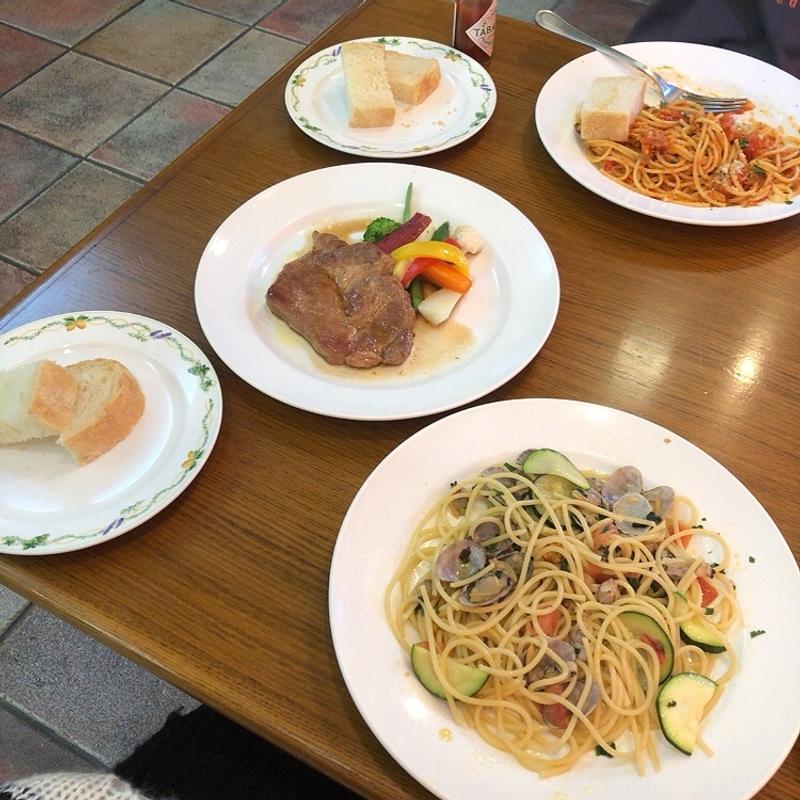 B パスタ&メイン　Aパスタ+三元豚肩ロース肉のソテー　マデラワインソース(クッチーナ イタリアーナ アンゴロ)