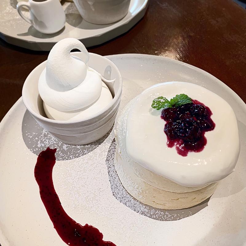 ブルーベリーチーズパンケーキ(Panel Cafe 京都店)