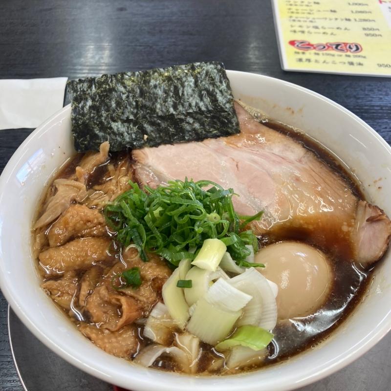 鶏豚煮干しの生姜ブラック中華そば(栃木中華そば 神志)