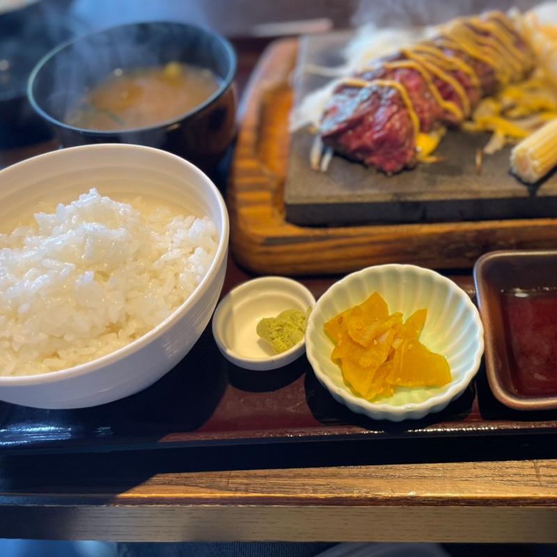 とろ〜りチーズのえん家ステーキ御膳セット(120g)(えん家 姫路飾磨店)