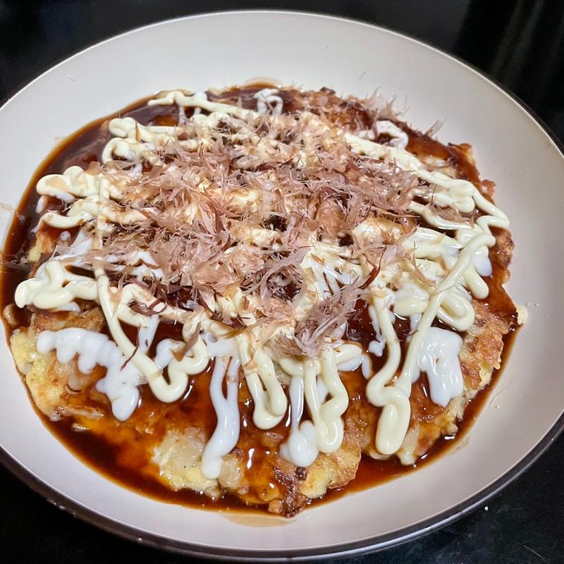 海鮮お好み焼き(自宅)