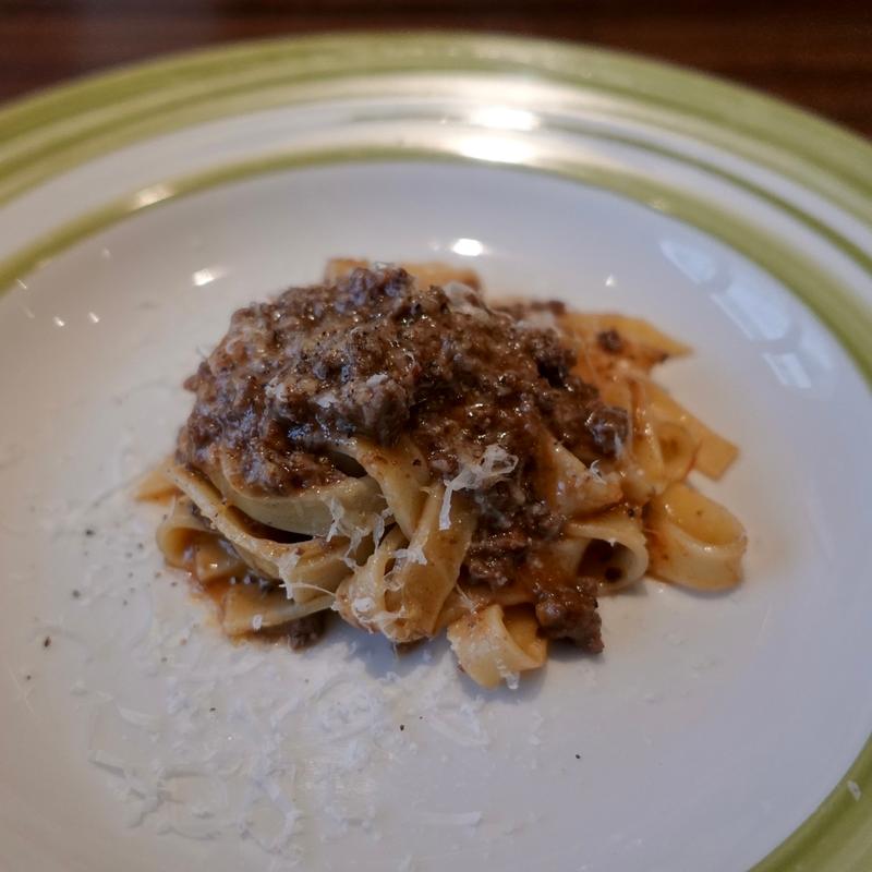 タリアテッレ 蝦夷鹿のラグーソース(トラットリア ビコローレ ヨコハマ )