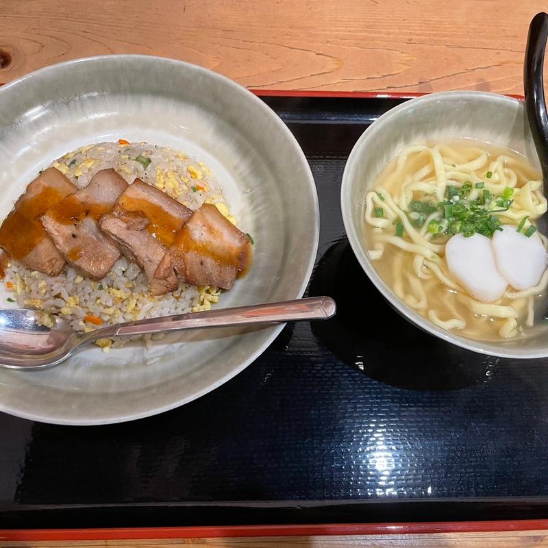 ラフティチャーハンセット(沖縄食堂 やんばる)