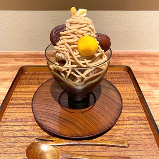 モンブランパフェ(Cafe＆Sweets 菊乃井 無碍山房 Salon de Muge京都高島屋店)