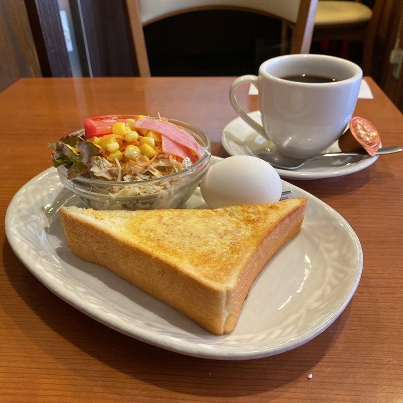 モーニング、ブレンドコーヒー(珈琲らぽ)