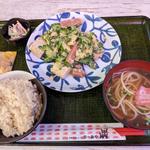 ゴーヤチャンプルー定食(沖縄クラフトビール＆琉球バル ガチマヤ（神保町駅）)