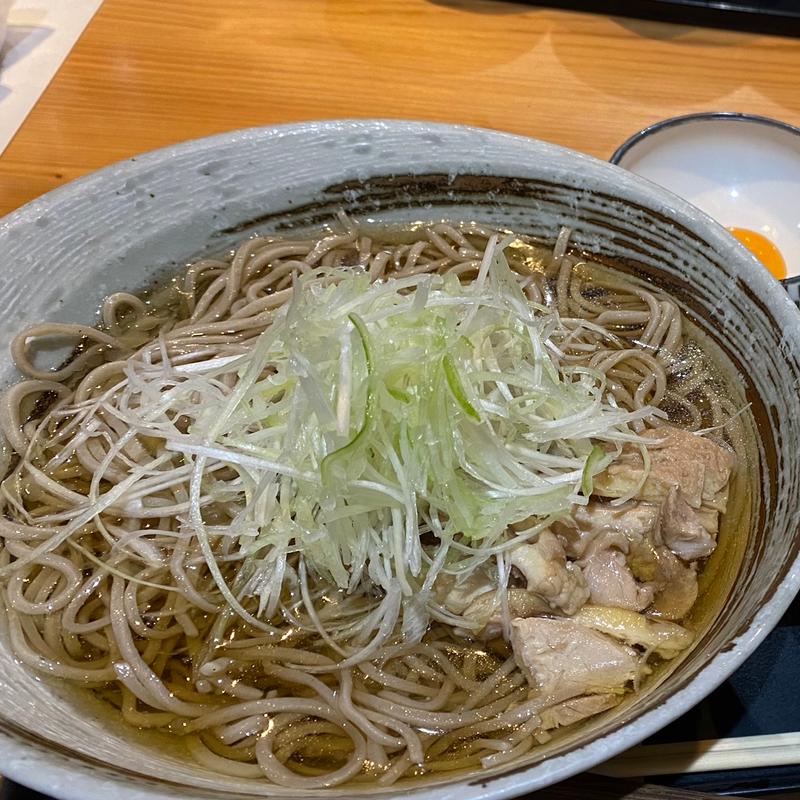 冷たい肉そば+おいしいたまごかけごはんセット(焔蔵 （えんぞう）)