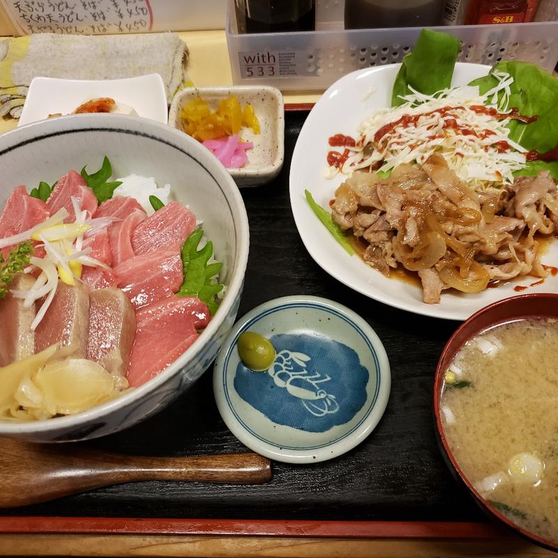 南インド鮪 大トロ丼と焼肉(食事処　禅 )