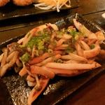 イカときのこのガーリック焼き