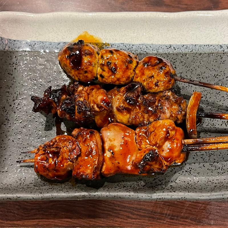 焼鳥　6本コースの3本(味十味 )