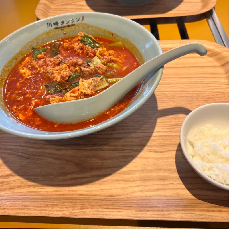 タンタンメン&餃子3個(大辛)(川崎タンタン)