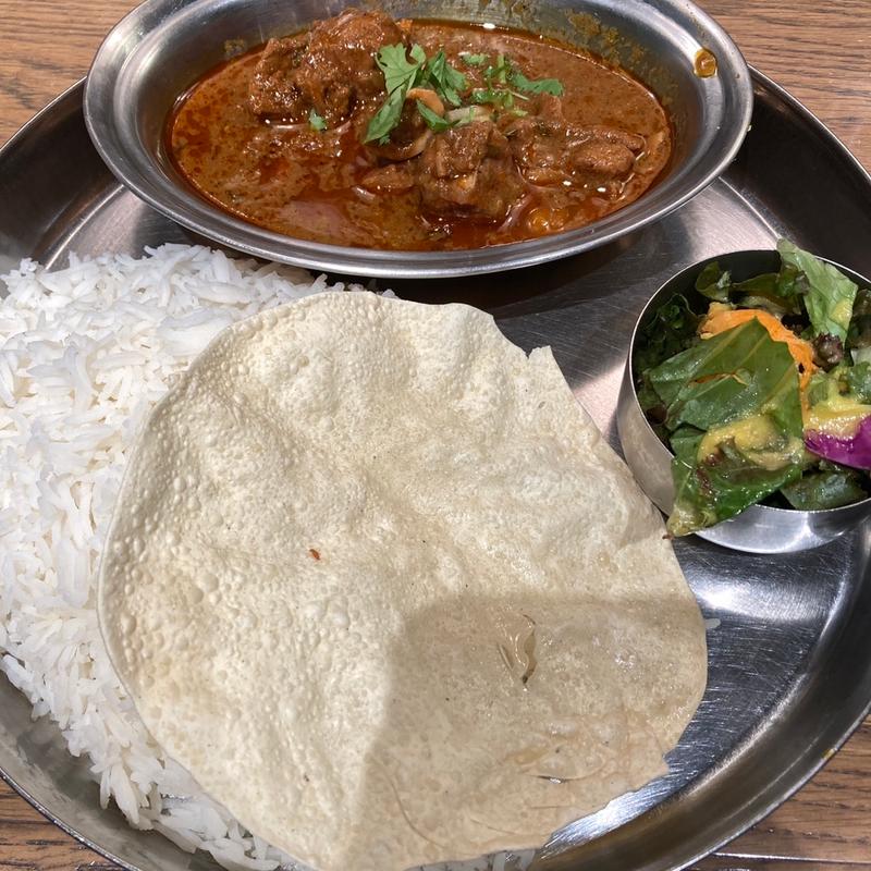 カレーランチプレート マトンカレー(エリックサウス KITTE名古屋店)