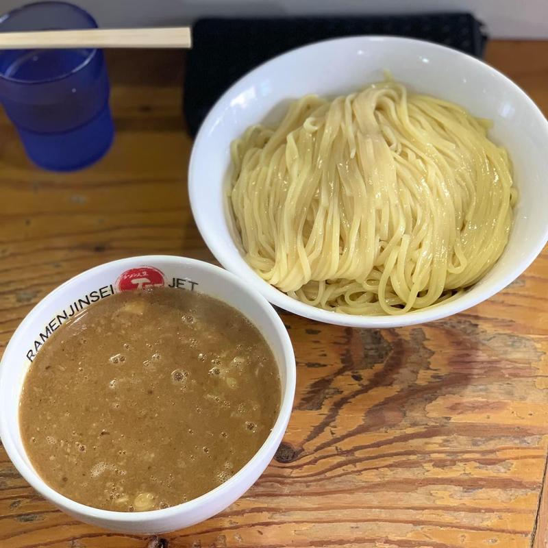 鶏煮込みつけ麺(ラーメン人生JET 600)