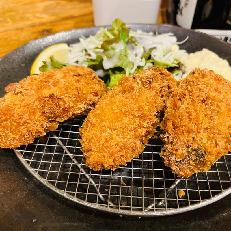 カキフライ定食(山陰海鮮炉端かば 丸の内店)