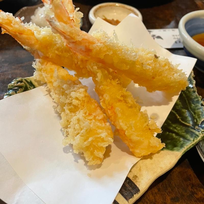 車海老の天ぷら(うずら家)