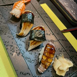 蒸しアナゴ 蝦蛄 車海老(松葉寿司 )