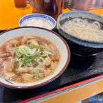 豚バラ肉の肉汁つけ麺(空飛ぶうどん やまぶき家)