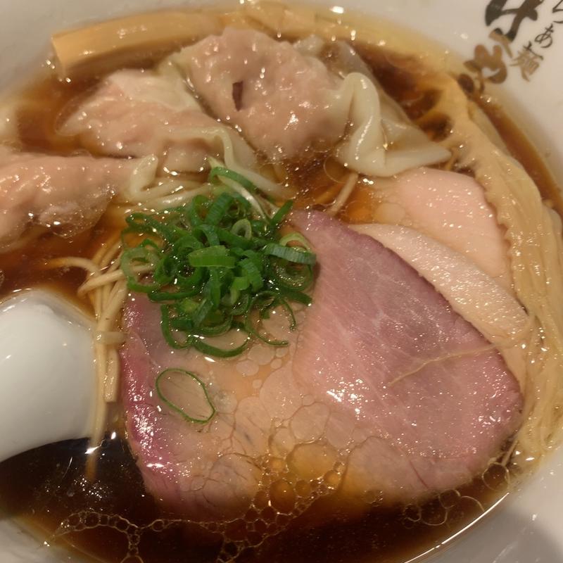 醤油わんたん麺(らぁ麺はやし田　中目黒店)