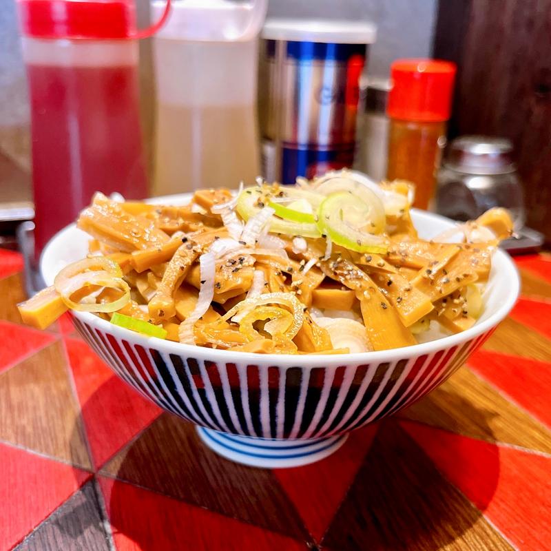 メンマめし(オールドラーメンショップ逆流)