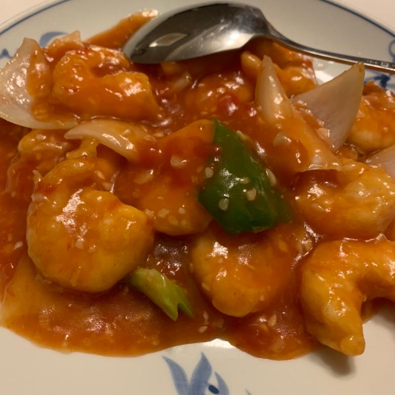 エビのトマトソースからめ(東華菜館 本店 （トウカサイカン）)