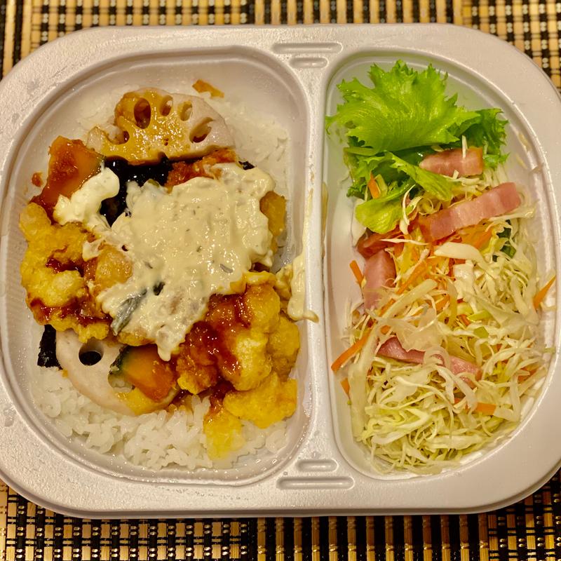 ベジプラ弁当 とり天黒酢タルタル(ほっかほっか亭 かいだ東町店)