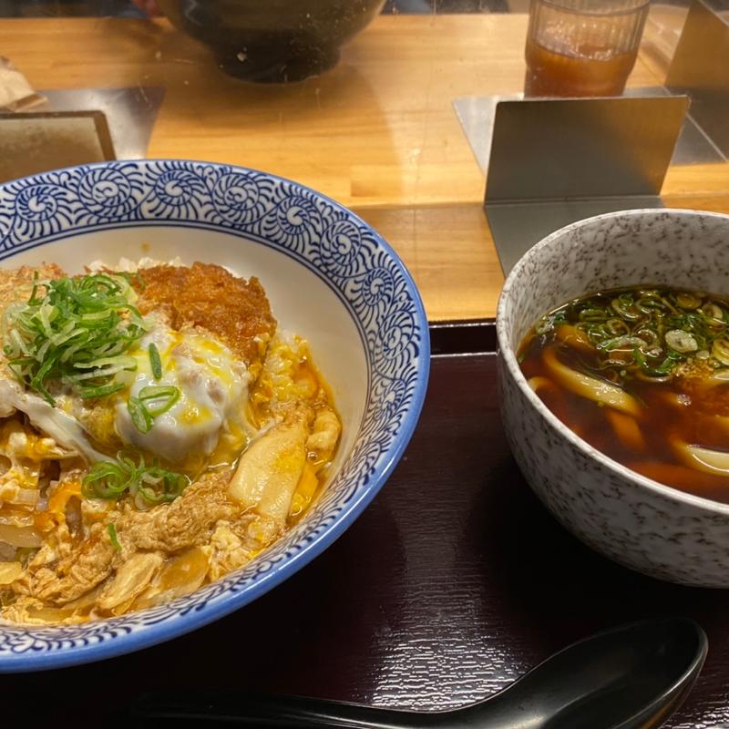 カツ丼セット(元祖 肉肉うどん 熊本駅店)