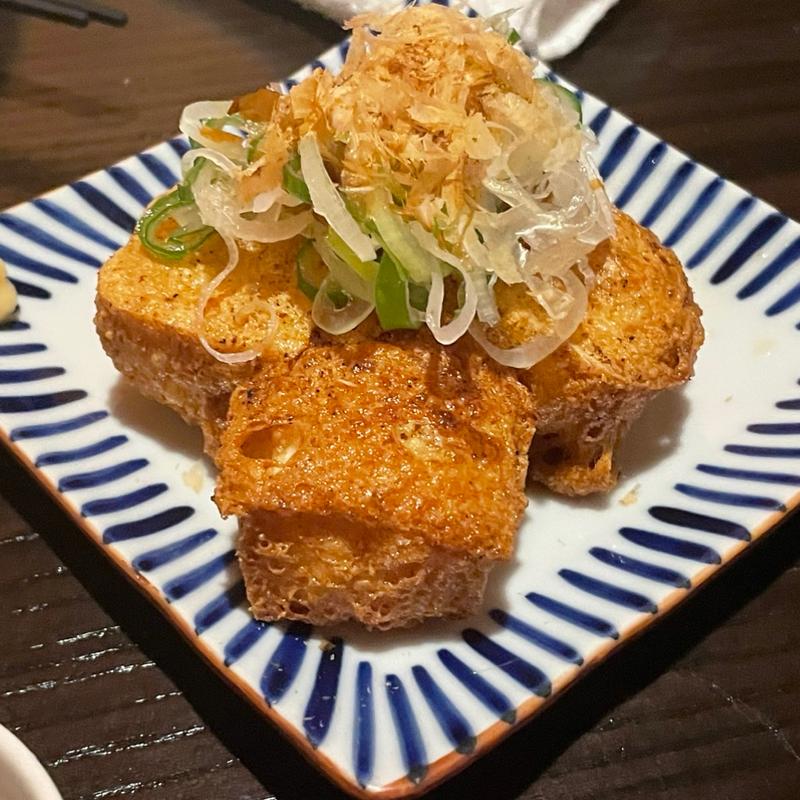 自家製　厚揚げ(牡蠣としゅうこと時々かねこ)