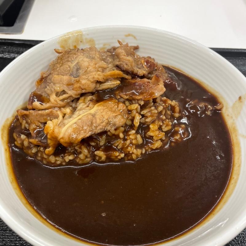 牛カルビカレー(吉野家 東広島西条店 )