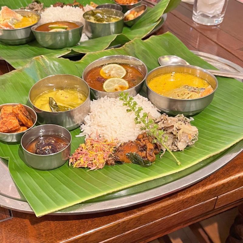 フィッシュ和ミールス（アチャール追加:巨峰・せんべい）(chinigura（チニグラ）)