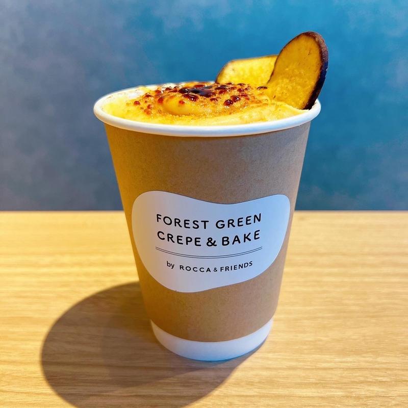 スイートポテトラテ(ホット)( FOREST GREEN CREPE&BAKE  枚方店)