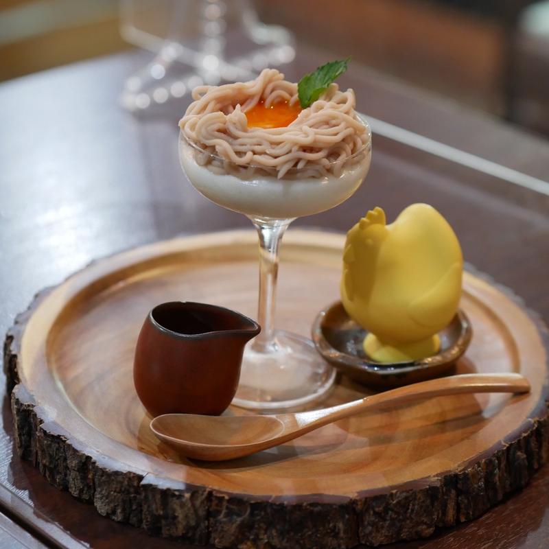 モンブラン生プリン(しょうゆきゃふぇ 長野小布施店)