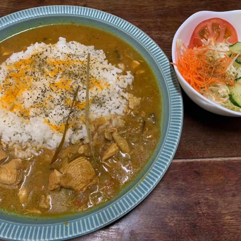 サラダ+600円ドリンク(喫茶ポプリ)