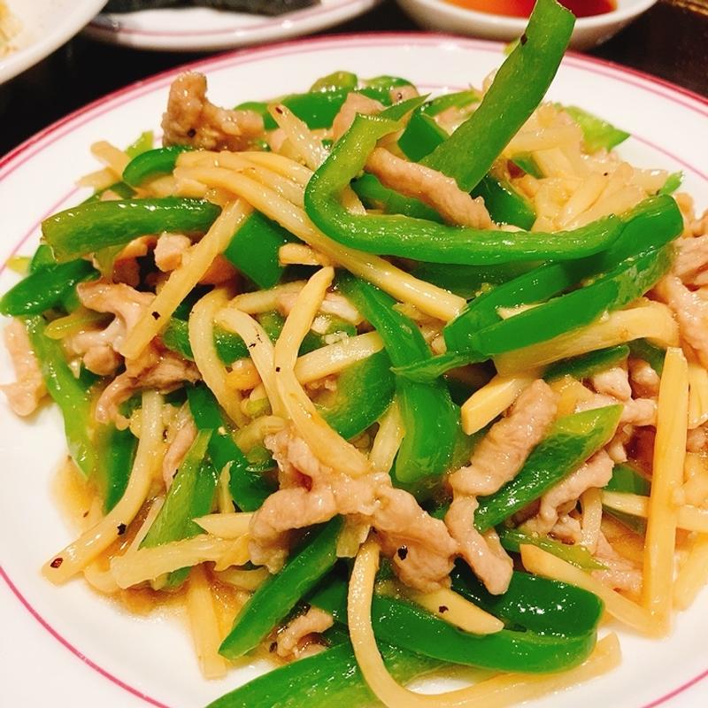 ピーマンと細切り肉の炒め(ドラゴンレッドリバー ゆめタウン廿日市店 （龍之紅河）)