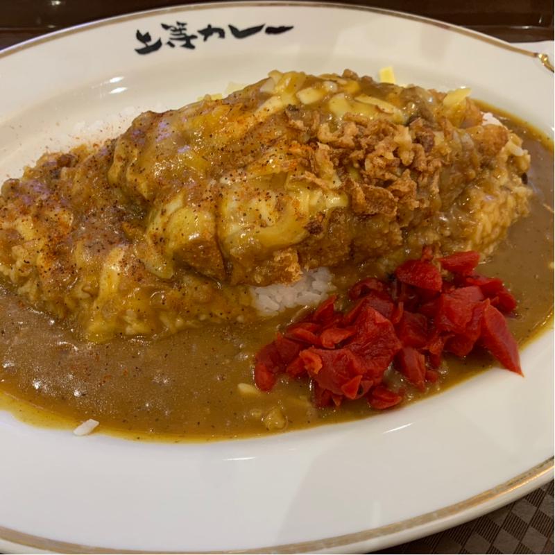トンカツカレー＋チーズ(上等カレー イオンレイクタウンmori店)