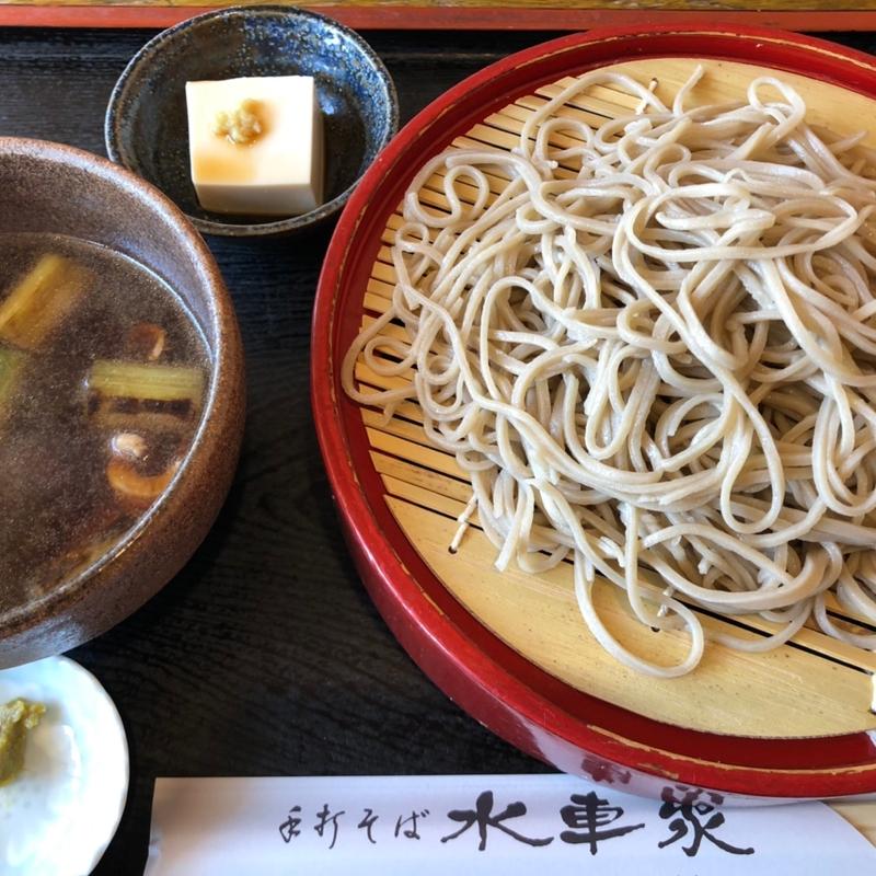 赤そばの鴨もりそば(水車家 )