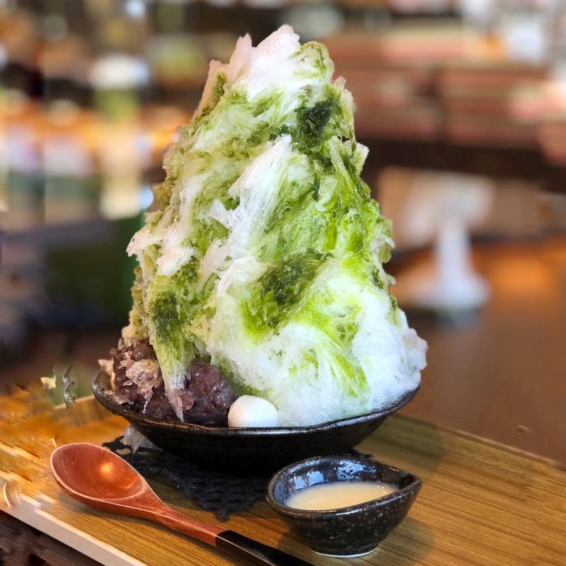 ふわとろかき氷抹茶(千登勢菓子店)