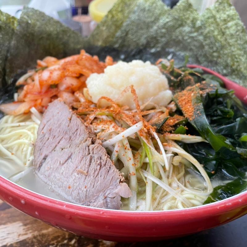 塩ラーメン＋海苔＋ネギ＋わかめ＋大盛り(ラーメンショップ 122号騎西店)