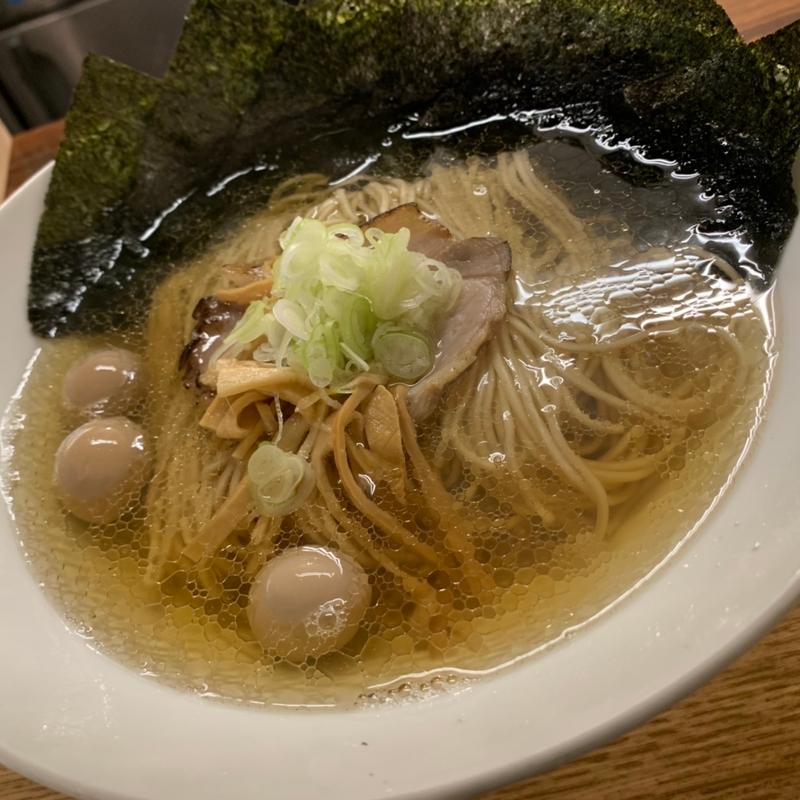 煮干しそば極 しお　大盛　味ウズ玉(中華そば 鶴亀)