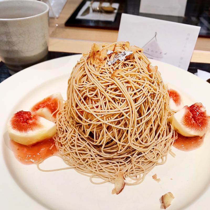 完熟いちじくと和栗のモンブラン(和栗専門　紗織　ジェイアール京都伊勢丹店)
