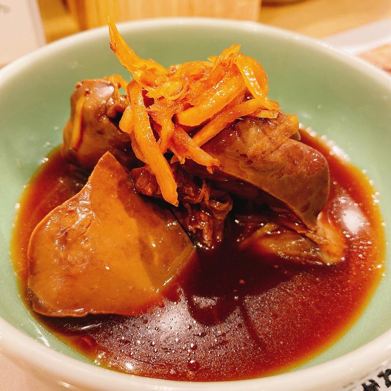 鶏肝のしぐれ煮(大衆酒場 仙寅)