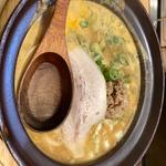 土鍋味噌豚骨　あっさり(長野土鍋ラーメン たけさん 小布施店)