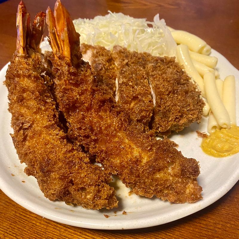 ロースカツと海老フライ(みのや 駒込店)