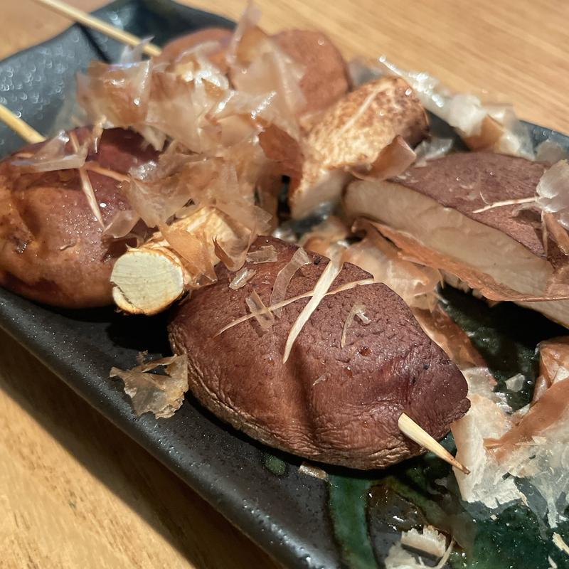 しいたけ(炭焼焼鳥ひのてつ小川町店 from San Diego)