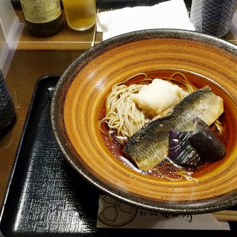 冷にしん茄子そば(そば酒房 徳兵衛 )