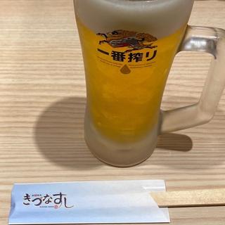 生ビール(きづなすし 秋葉原店)