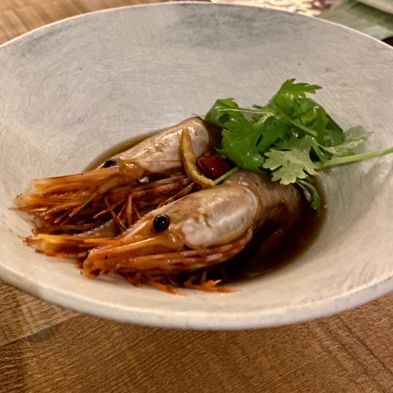 牡丹海老の紹興酒漬け(yaab thai)